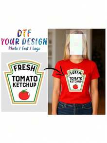 Personalized DTF Heat Transfer Stickers, Custom DIY Iron-On Decals For T-Shirts, Custom Iron-On Transfers, Back-To-School Season - Multicolor Transfer Film - View 11