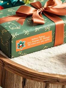 Custom Address Labels, Personalized Christmas Address Stickers With Name & Address, Holiday Gift Wrapping Labels For Envelopes, Packages, Cards, Gift Boxes, Party Favors, Christmas Gifts, Custom Stickers Personalized - Multicolor - View 3