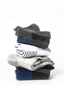 30 Pairs Unisex Boat Socks, Soft Breathable Comfortable Ankle Socks, Anti-Friction Sweat-Absorbent Low-Cut Shallow-Cut Short Socks For Men, Suitable For Cycling, Running, Traveling, Hiking, Mountaineering And Other Sports - Multicolor - View 3