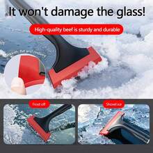 1pc Car Snow Shovel, Extendable Snow And Ice Scraper, Multi-Function Snow Removal Tool, Long Handle Snow Scraper, Non-Scratch Car Paint - A - View 2