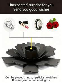 Explosion Surprise Gift Box, DIY Photo Album Surprise, Comes With Ribbon And Instruction Manual, Hexagonal Explosion Box, Memory Gift Box, Perfect For Birthday, Mother's Day, Valentine's Day, Anniversary, Wedding And Christmas. - Multicolor - View 8