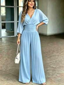 Women Jumpsuits - Blue - View 2