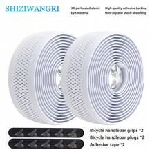 Bicycle Handlebar Tape, 3D Perforated High Density EVA Road Bike Bar Tape, Non-Slip Shock Absorbing With Adhesive Backing - A - View 14