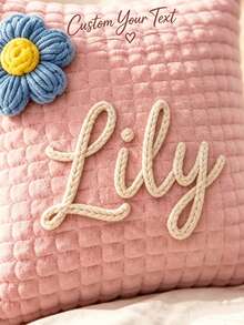 Custom Name Pillowcase, Bedroom Sofa Pillowcase Name Customization, Couple Gift Customization, Pillow Insert Not Included - Multicolor - View 4