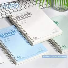 A5 Spiral Notebook - Simple Hardcover With Tear-Out Inner Pages And Glossy Finish, Suitable For Various Occasions Such As Office Work, Study, And Gifting. The Cover Design Is Inspiring, And The Binding Is Sturdy And Durable. - Multicolor - View 4