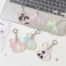 1pc Summer Fresh Girl Angel Wings Star Card Holder, Idol Fan Student 1-Inch ID Photo Small Card Sticker Pendant Card Holder - Multicolor - View 11