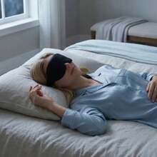 Unisex 3D Contoured Sleep Mask, Comfortable Light Blocking, Perfect Fit For Eye Contour. Suitable For Sleep, Travel, Napping, Meditation, Eyelash Extensions And More - Adjustable - View 5