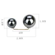 2pcs Pearl Jeans Cuff Clips, Chest Anti-Exposure Pins, Shoe Buckle Anti-Step - Multicolor - View 2