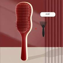 1set/1pc Comb And Black Cleaning Brush, Smooth Detangling Comb - Gentle Scalp Massage, Easy To Untangle, Anti-Static, Creates Shine - Suitable For Daily Home Use - Multicolor - View 11