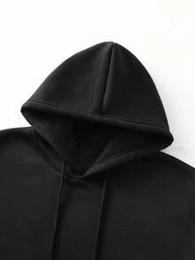 Sudadera con capucha estampada para hombre, con motivos de calaveras y calabazas para Halloween, con estampado a doble cara, una prenda divertida y festiva para crear un estilo original. - A - Ver 2