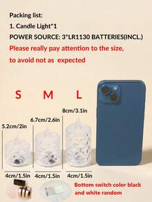 1/3/12/24入 水晶鑽型 LED 電子蠟燭燈，電池供電逼真無焰蠟燭，LED 裝飾茶蠟燭，婚禮裝飾 LED 蠟燭，居家裝飾、臥室裝飾電子燈，聖誕裝飾燈 - 白光 - 查看 12