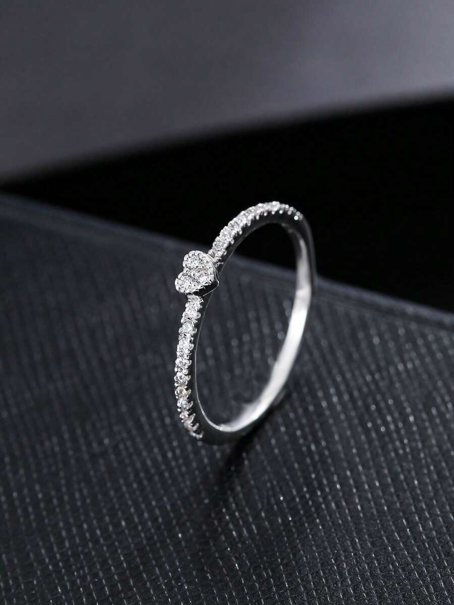 Women Engagement Rings - Silver - View 1