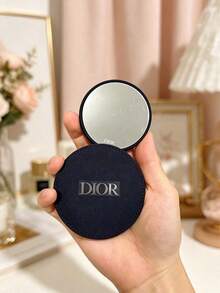 Portable Double-Sided Dior Makeup Mirror Mini Pocket Mirror, Suitable For Outdoor Travel Daily Touch-Ups, Fashionable And Practical Women's Makeup Gift DIOR-GIFT-102 - Silver - View 6