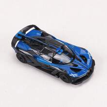 Burago 1:64 比例 Bugatti Bolide 合金模型車，附展示盒與底座，創意收藏品、展示飾品或禮物，適合 14 歲以上 - 藍色 - 查看 5