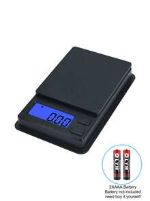 [Hot Selling] 1000g/500g Dual-Range Precision Mini Portable Electronic Scale, LCD Blue Backlit Display, Convertible Units. Suitable For Weighing Jewelry, Powders, And Other Items. Powered By 2 AAA Batteries (Batteries Not Included). - Multicolor - View 8