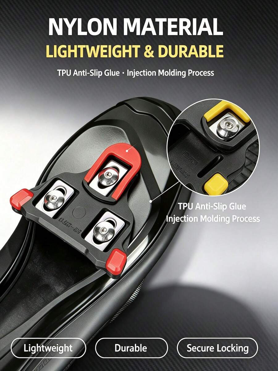 Bicycle Cycling Shoe Cleat Set, Road Bike Shoe Cleats, Outdoor Cycling Equipment - Multicolor - View 1