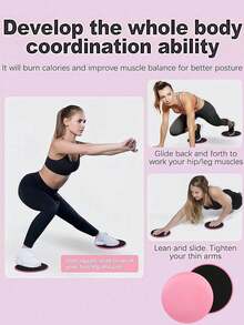 1 Set (4pcs/6pcs) Multi-Color Yoga Training Set, Leg Squeezer, Yoga Ring, Foot Pedal Resistance Band, Figure-8 Resistance Band, Slide Board. Suitable For Home / Yoga Studio / Gym, Leg Arm Core Training, Shaping, Fitness, Stretching, Muscle Relaxation - Multicolor - View 5