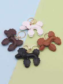 Yogodlns PU Leather Poodle Bag Charm/Keychain Pendant, Cute Dog Accessory, Gift For Dog Lovers, Decorative Key Ring - Multicolor - View 10