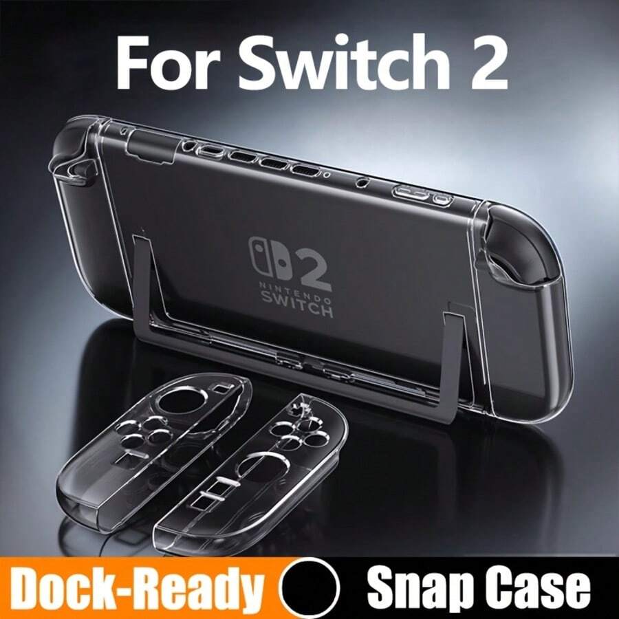 Lantu, High-Definition Transparent Soft Protective Case Compatible With Switch/OLED/Switch 2 (2025 Model) - High-Definition High-Transparency, Anti-Drop Anti-Scratch, Anti-Fingerprint, Premium TPU Material, Skin-Friendly Comfortable Touch, Precise Cutouts, Perfect Fit - View 1