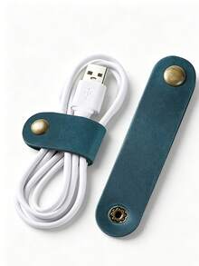 Multi-Style Cable Organizer Kit, Cute Flower Cord Wraps & Wire Holders, Multi-Color, Desktop & Drawer Cord Storage Accessories For Earphone, Charging Cable Management - A - View 7
