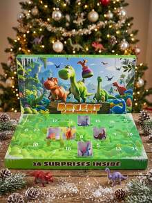 Christmas Advent Calendar 2026 Dinosaur Toys Blind Box, 24 Days Countdown Surprise Mini Dinosaur Figures Set, Xmas Holiday Gift For Boys Kids 3+ - Multicolor - View 10