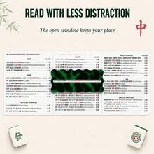 4pcs Mahjong Line Detector For Mahjong Cards, Acrylic Tortoise Shell Line Reader Guide Strip, Wavy Edge Mahjong Rules Assistant, Mahjong Accessories Suitable For Beginners - Green Tortoise Shell - View 8