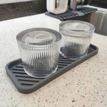 1pc Kitchen Silicone Sink Organizer Tray, Sink Box Sponge Holder, Silicone Waterproof Mat, Sink Protector, Suitable For Kitchen Sink, Washbasin, Can Be Used For Draining Sponges, Cutting Boards And Cups, Essential Kitchen Storage Item For Home - Multicolor - View 7