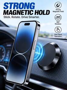 High-Fashion Magnetic Car Phone Holder, Easy Installation, Stable And Shock-Proof, Suitable For Various Car Models And Phone Types - TDK21 - View 8