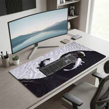 Tai Chi Koi Large Mouse Pad Non-Slip Rubber Bottom Office Home Gaming Gift For Him/Her Back To School Desktop Accessory Office Supplies Computer Keyboard Pad Laptop Mat - Rectangle - View 7