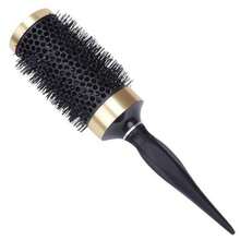 Round Brush Heat Conduction Hairbrush Comb For Home Salon Hair Design For Man Woman Blow Drying Curling - Black - View 9