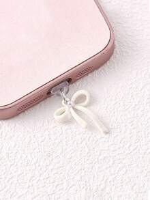 Bow Knot Dust Plug, Rubber Stopper For Charging Port & Data Port, Compatible With Apple & Type-C Phones - Multicolor - View 3