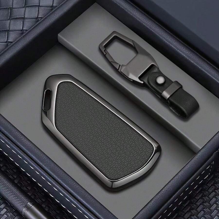 Alloy Style Car Key Shell Protective Case For VW Golf 8 ID4 Cupra1 Formentor Tarraco Mk7 GTI Mk8, Octavia 4, Seat Leon Mk4 (2021-2025), Christmas Gift - one-size - View 1