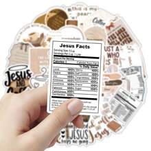 52 Pieces Of Jesus And Coffee-Themed Stickers - Faith And Coffee-Themed Vinyl Stickers Suitable For Decoration On Water Bottles, Laptops, Diaries, And Phone Cases - Jesus and Coffee - View 6