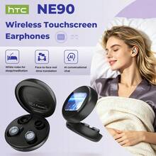 HTC NE90 Touch Screen Color Display Sleep Bluetooth Earbuds, Bluetooth 6.0, Ergonomic Ear Tips, HD Sound Quality, 30-Hour Battery Life, Low Latency, Comfortable For Side Sleepers - View 5
