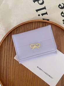 Cute Bow Shaped Small Wallet For Women, Fashionable 30% Off Wallet, Daily Storage Bag, Coin Purse, Daily Use, Holiday Gifts, Shopping, Travel - Multicolor - View 13