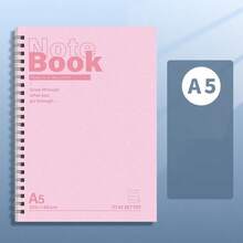 A5 Spiral Notebook - Simple Hardcover With Tear-Out Inner Pages And Glossy Finish, Suitable For Various Occasions Such As Office Work, Study, And Gifting. The Cover Design Is Inspiring, And The Binding Is Sturdy And Durable. - Multicolor - View 11