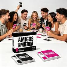 Amigos De Mierda Spanish Party Card Game Expansion Pack, Hilarious Adult Tabletop Game, Great Gift For Christmas, Game Party, Fun Social Game For Friends Gathering & Holiday Nights - Multicolor - View 8