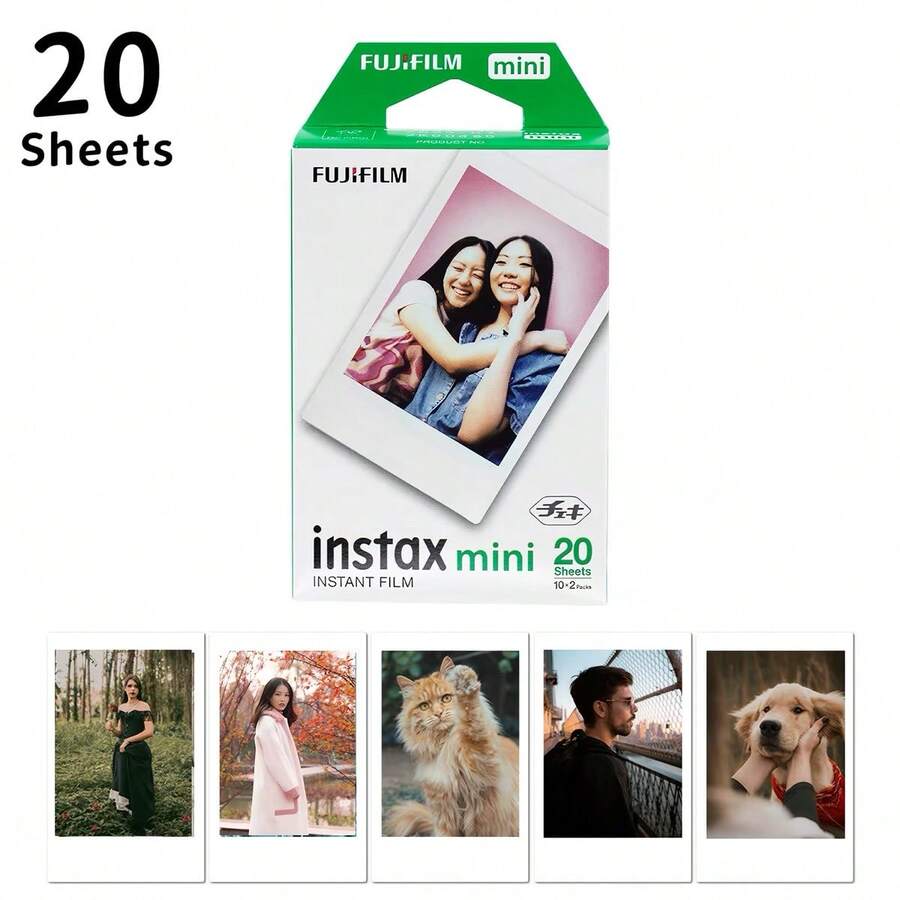 instax فوجي فيلم إنستاكس ميني 20 ورقة بإطار أبيض متوافقة مع كاميرات سلسلة إنستاكس ميني - مشاهدة 1