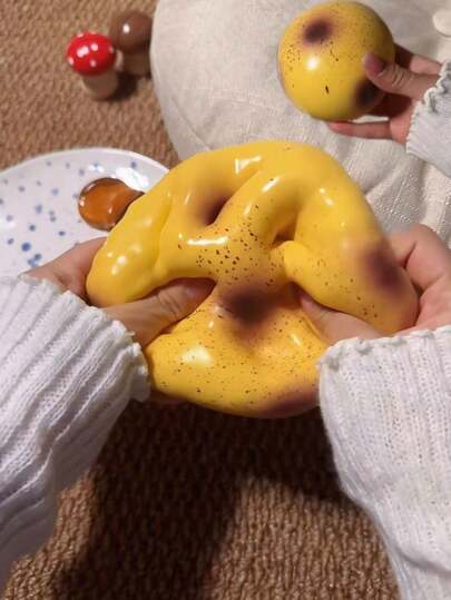 Giant 10cm Crispy Potato Handmade Ball, Building Block Filled, Ultra-Thin & Ultra-Crispy, Building Block Treetree Stress Relief Toy, Suitable For Teenagers And Adults To Relieve Stress, -Birthday Gift-Holiday Gift-Halloween Gift-Party Gift, Christmas Gift First Choice Squeeze Toy, ASMR, Emotional Healing Toy-Emotional Venting Toy, Squishy