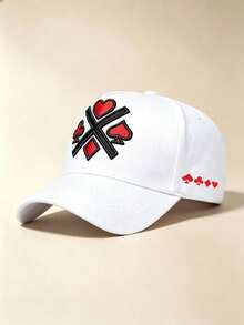 1pc Unisex Curved Brim Baseball Cap, Spanish Cursive "Dios Por Delante" Embroidery, Side Cross Print, Adjustable, For Daily, Street,Party, Travel Wear - Multicolor - View 12