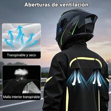 Motorcycle Rainwear - Yellow - View 7