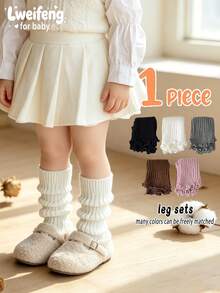 1 Pair Kids Knitted Leg Warmers, Fashion Leg Cuffs Suitable For Children Outdoor Activities All Seasons - Multicolor - View 2