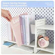 Macaron A4 Loose-Leaf Binder, Large Capacity Document Folder With 4-Color Perforated Transparent File Pockets, PP Waterproof Exam Paper Storage Organizer, Office Document And Exam Paper Classification Storage File Folder, Loose-Leaf Binder, A4 Document Folder, File Storage Organizer, Perforated File Pockets, Macaron Binder, Exam Paper Storage, Waterproof PP Document Folder - A - View 5