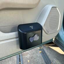1件裝愛心設計汽車垃圾桶 耐用ABS懸掛式車內垃圾桶 車用內飾配件 預鑽孔易安裝 - 愛心 - 查看 11