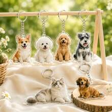 1pc Customized Acrylic Keychain, Personalized Pet Photo, Perfect Gift For Pet Lovers, Commemorative Souvenir, Suitable For Birthday, Christmas, Holiday - Multicolor - View 6