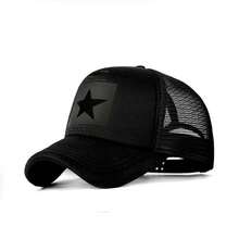 1pc Men's Five-Pointed Star Baseball Cap, Stylish Truck Driver Hat, Sun Protection Casual Mesh Cap, Suitable For Spring And Autumn Travel, Tourism, And Beach Vacations. - Multicolor - View 15