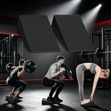 2 buah Yoga Bricks Squat Wedge Blocks Fitness Weightlifting Training Ramp EVA Calf Elevation Stretching Heel Lift Inclined Board - MultiWarna - View 4