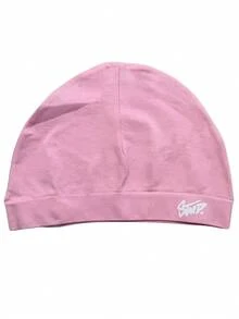 Single Solid Color Letter Street Nylon Embroidered Skull Beanie Hat All Season Spring Autumn Knit Cap Outdoor Running Soft High Elastic Cold Weather Hat - Swd - View 3