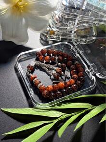 2pcs Ramadan Artificial Crystal 33-Bead 3-Tassel Prayer Beads + Storage Gift Box Set, Portable And Easy To Carry, Essential For Ramadan Daily Prayer, Unisex Prayer Beads Bracelet - Multicolor - View 11