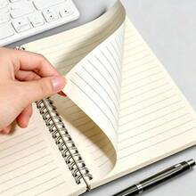 A5 Spiral Notebook - Simple Hardcover With Tear-Out Inner Pages And Glossy Finish, Suitable For Various Occasions Such As Office Work, Study, And Gifting. The Cover Design Is Inspiring, And The Binding Is Sturdy And Durable. - Multicolor - View 2
